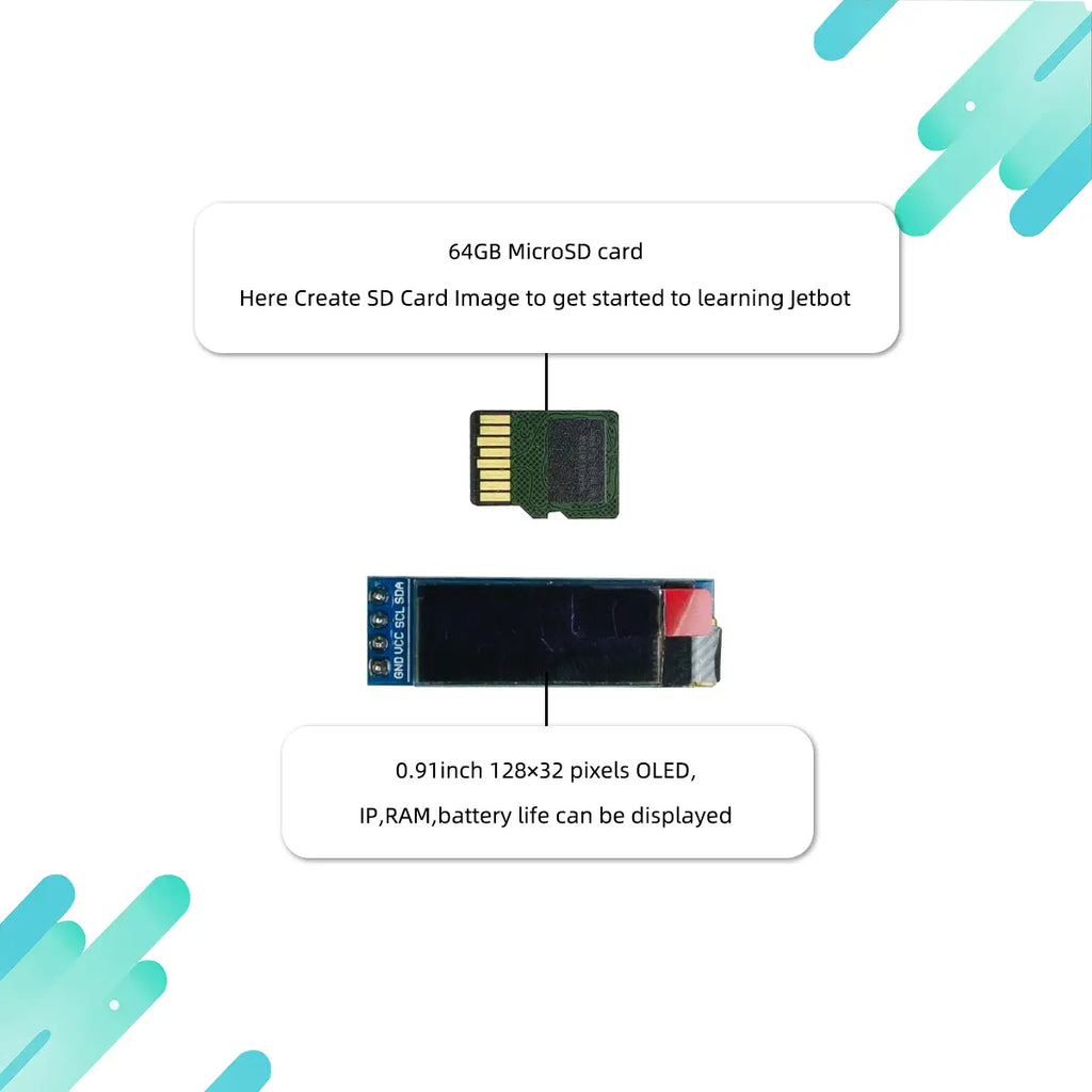 Jetbot AI Robot Car Kit – NVIDIA Jetson Nano Powered | Object Detection, Face Recognition, Autonomous Driving &amp; Deep Learning | Python &amp; JupyterLab (Blue, Without Jetson nano)