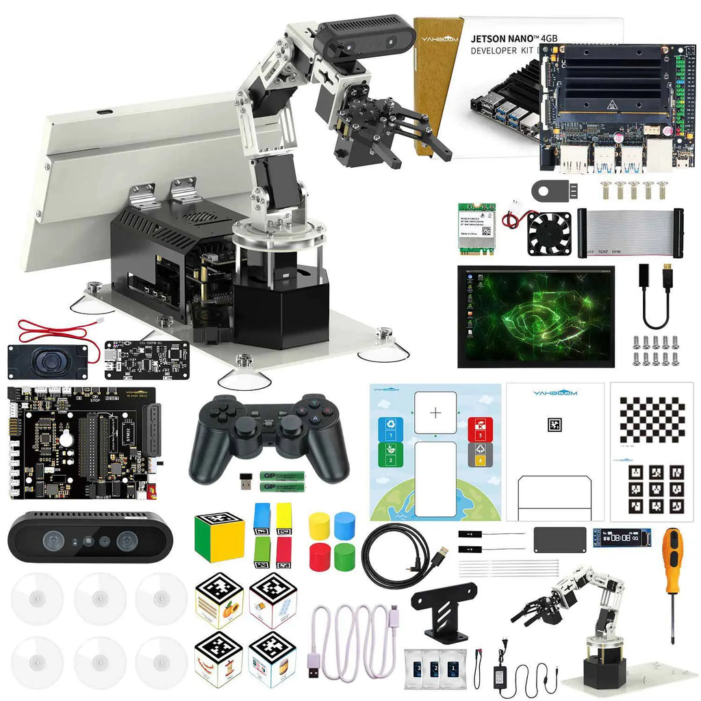Yahboom DOFBOT Pro AI Large Model 3D Depth Vision Robotic Arm-Ultimate Version with Jetson NANO 4GB SUB Board