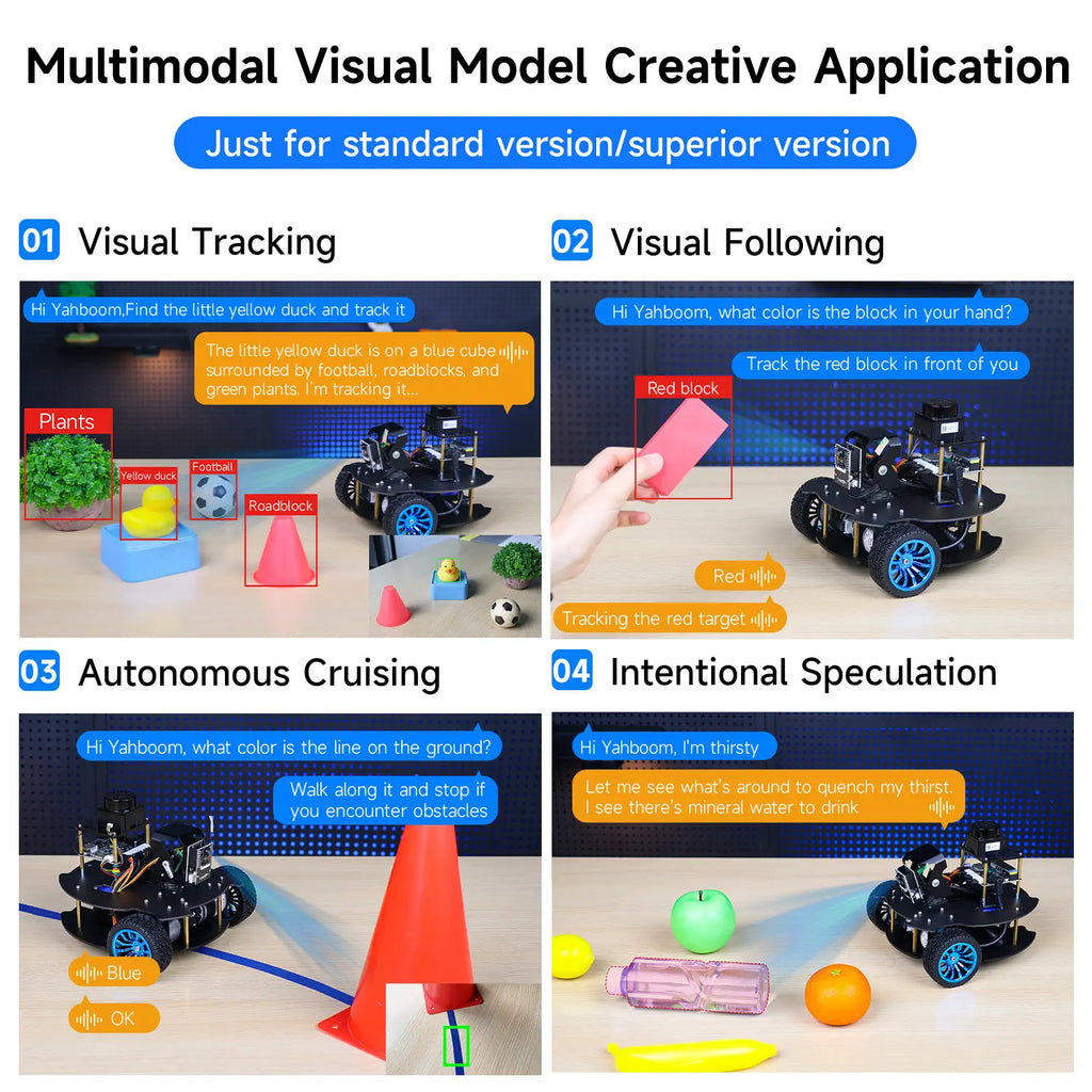 MicroROS V2 ROS2 AI Robot Car for PC virtual machine (MacOS is not supported)-Standard kit