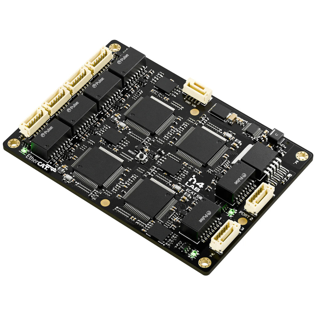 QCAT106-JST: 6-Port Compact EtherCAT® Switch/Junction