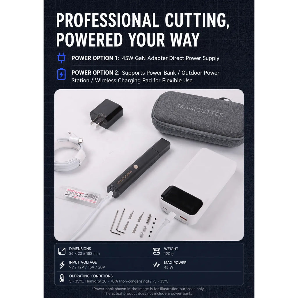 Magicutter 45W Ultrasonic Cutter with 6 Interchangeable Blades