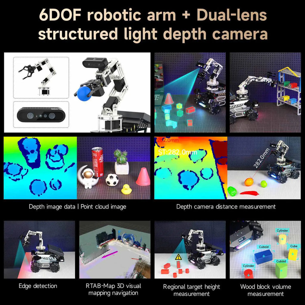 Yahboom ROSMASTER M3 Pro ROS2 Robot No Display-with Raspberry Pi 5 16GB Board