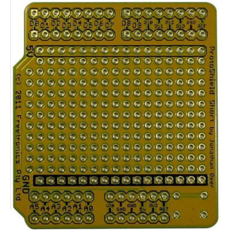 ProtoShield Short Prototyping Board for Arduino