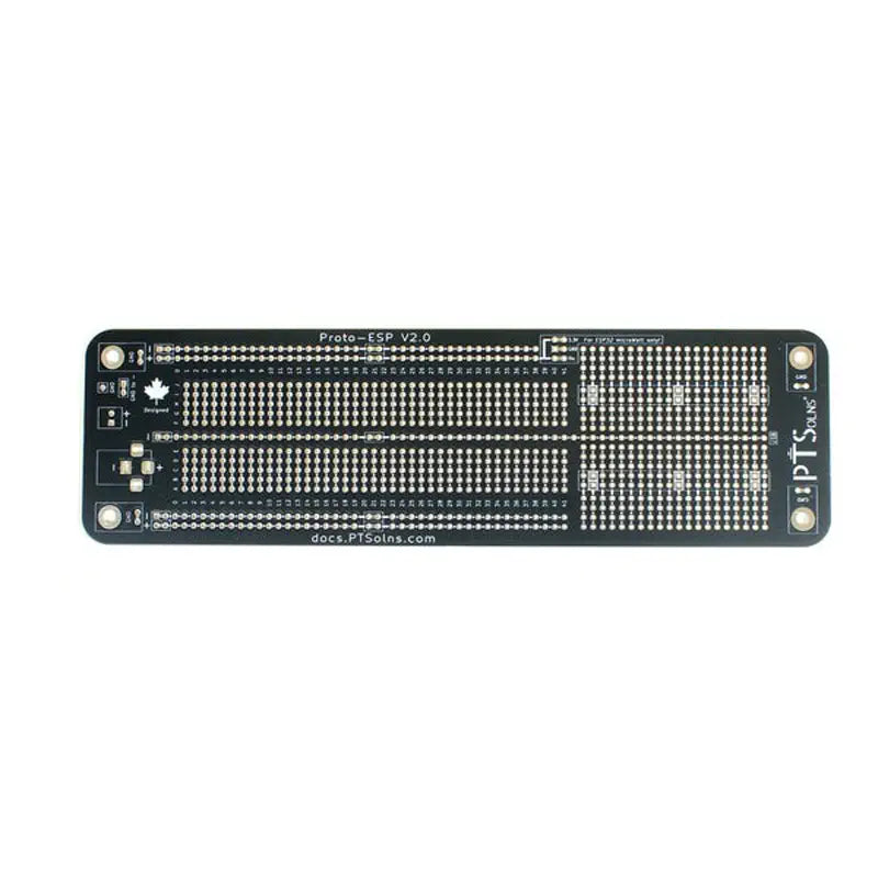 PTSolns Proto-ESP Prototyping Solderable Breadboard for ESP32/ESP8266