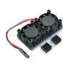Raspberry Pi Dual Cooling Fans Kit (Compatible w/ Raspberry Pi 3B/3B+/4B)