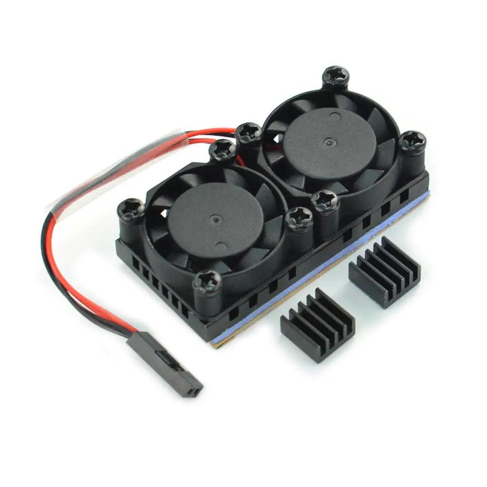 Raspberry Pi Dual Cooling Fans Kit (Compatible w/ Raspberry Pi 3B/3B+/4B)