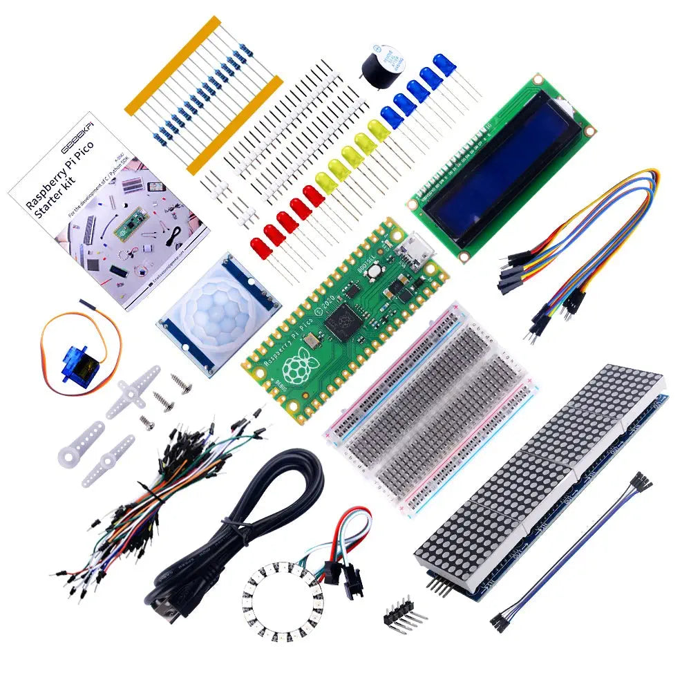 GEEEKPi Raspberry Pi Pico Starter Kit (MicroPython) - RobotShop