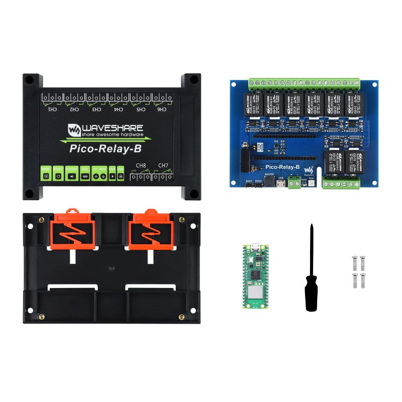 Raspberry Pi Pico W Microcontroller Board, WiFi, Based on RP2040 (Relay Kit)