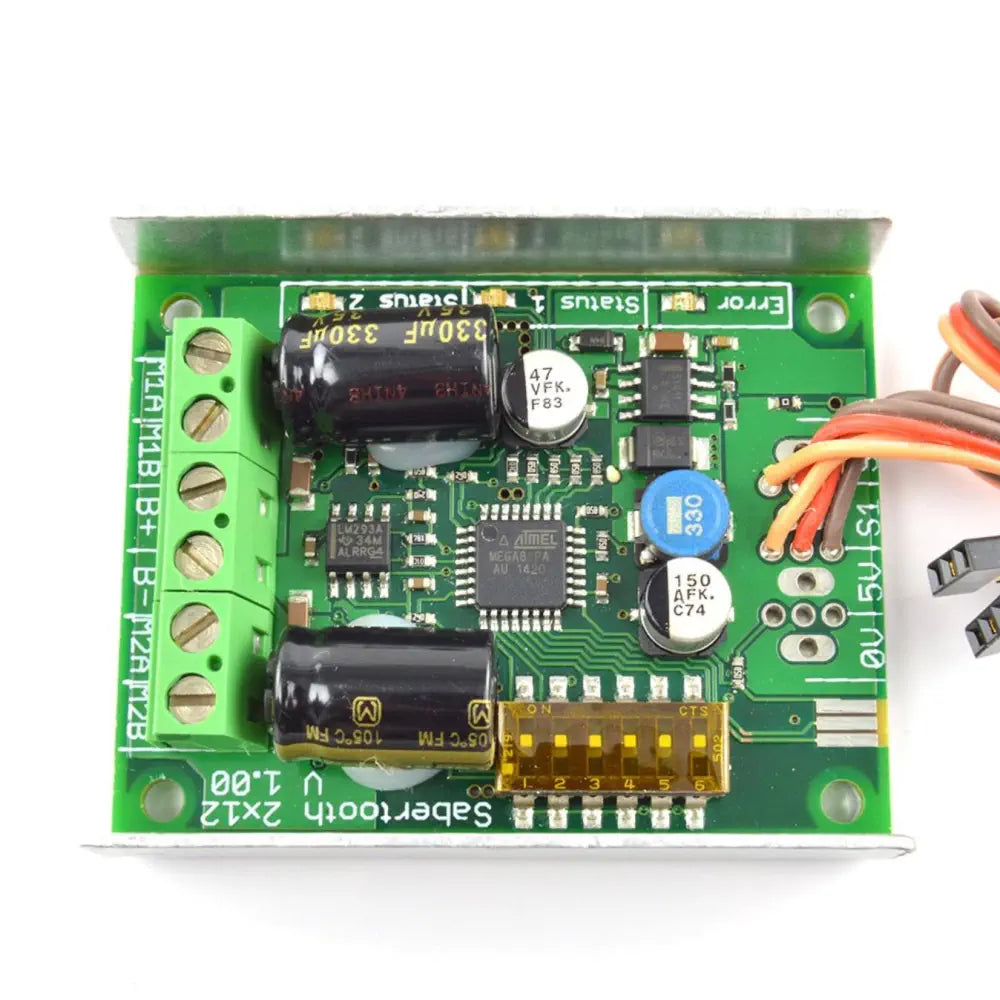 Sabertooth Dual 12A 6V-24V R/C Regenerative Motor Driver - RobotShop