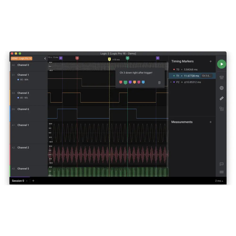Saleae Logic Pro 8 Logic Analyzer 8 Channels & 100MHz (Red