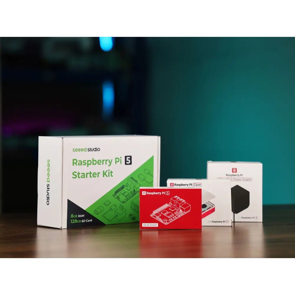 Seeed Studio Raspberry Pi 5 Starter Kit - 8GB RAM,128GB Micro SD Card ...