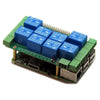 Sequent Microsystems 8 Relays 4A/120V 8-Layer Stackable HAT for Raspberry Pi