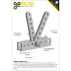 ServoCity 1102 Series Flat Beam (35 Hole, 280mm Length) - 2 Pack