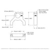 ServoCity 1400 Series 1-Side, 2-Post Clamping Mount (12mm Bore)