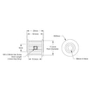 ServoCity 3mm HTD Pitch Set-Screw Pinion Timing Belt Pulley (6mm D-Bore, 18 Tooth)