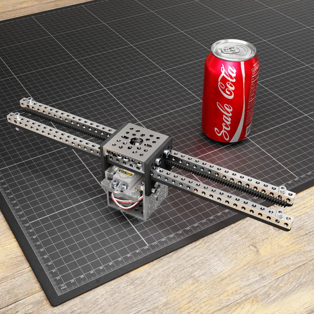 ServoCity ServoDriven Gear Rack Kit (12lb Thrust, 11.4 in/sec, Dual