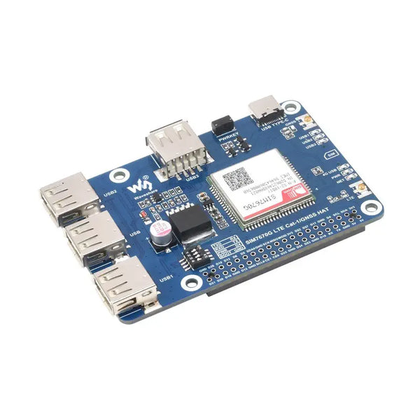 Waveshare Cat-1 HAT Per Raspberry Pi, Modulo A7670E, GSM/GPRS/GNSS, LTE-FDD
