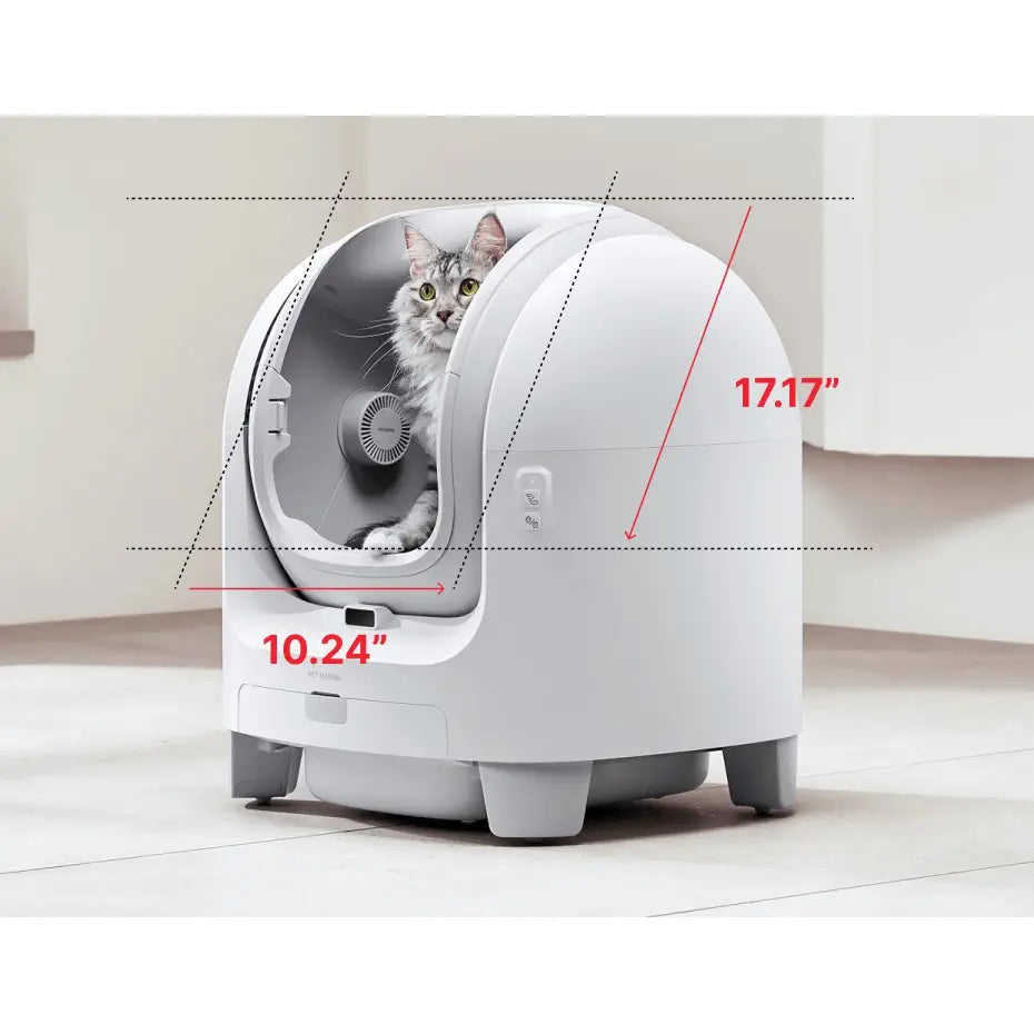 Pet Marvel Automatic Cat Litter Box with APP Control Self Cleaning Cat Litter Box, Odor-Free Waste Disposal