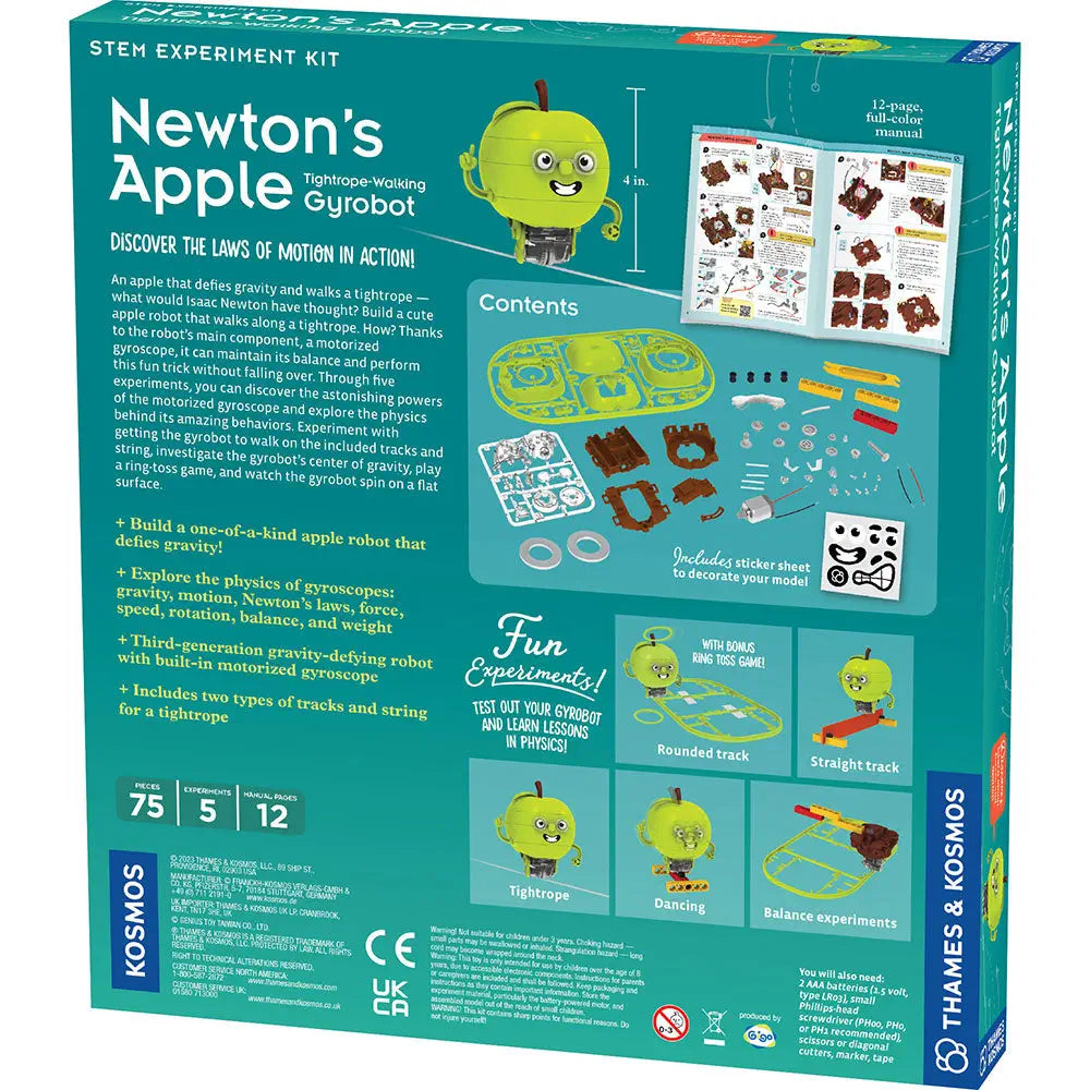 Thames & Kosmos Newton's Apple: Tightrope-Walking Gyrobot - RobotShop