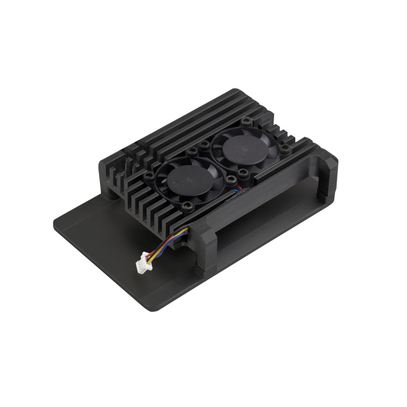 Waveshare Aluminium Alloy Case w/ Dual Cooling Fans for Raspberry Pi 5
