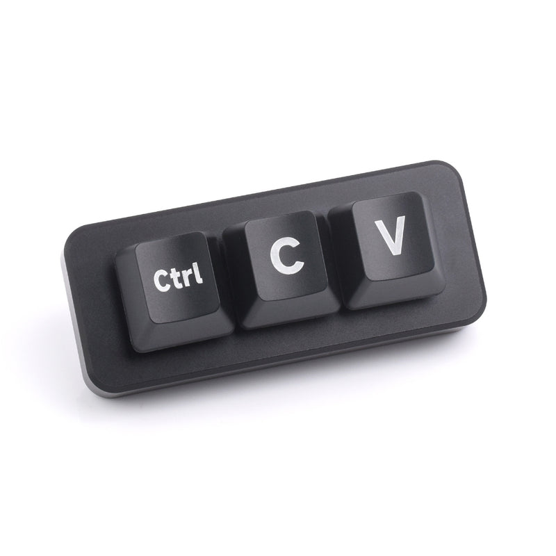Waveshare Programmable 3-Key Ctrl C/V Shortcut Keyboard (Plus Version)