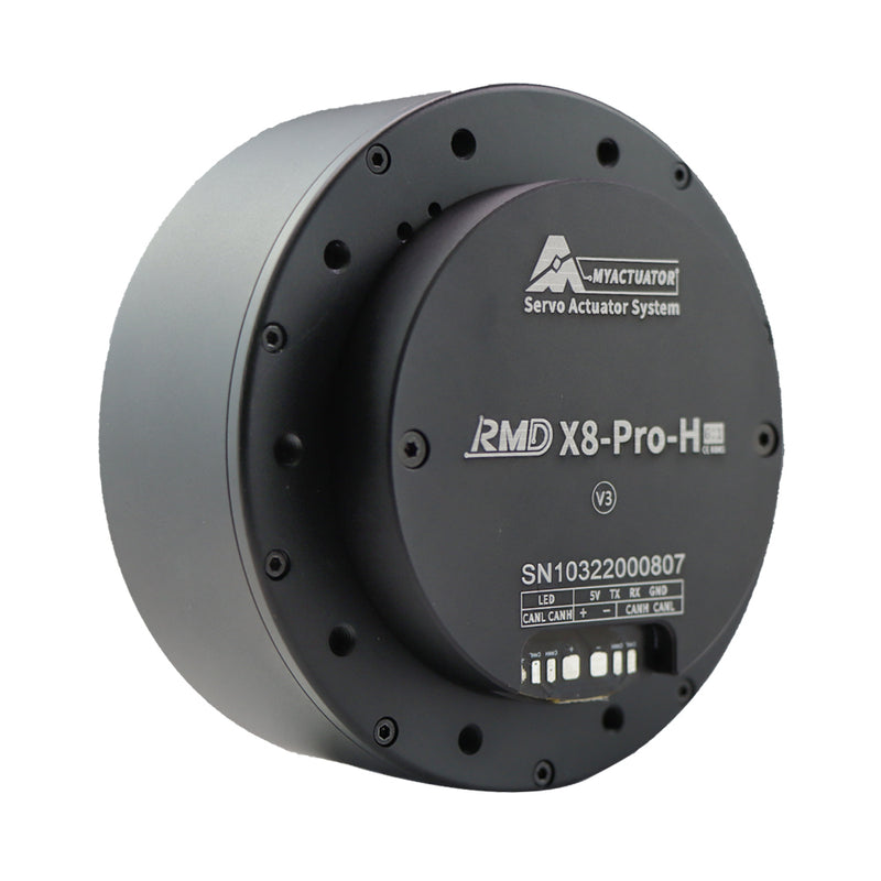 MYACTUATOR RMD X8pro V3, CAN Bus, Reduction Ratio 1:6, Helical Gear, w/ New Driver MC X 500O