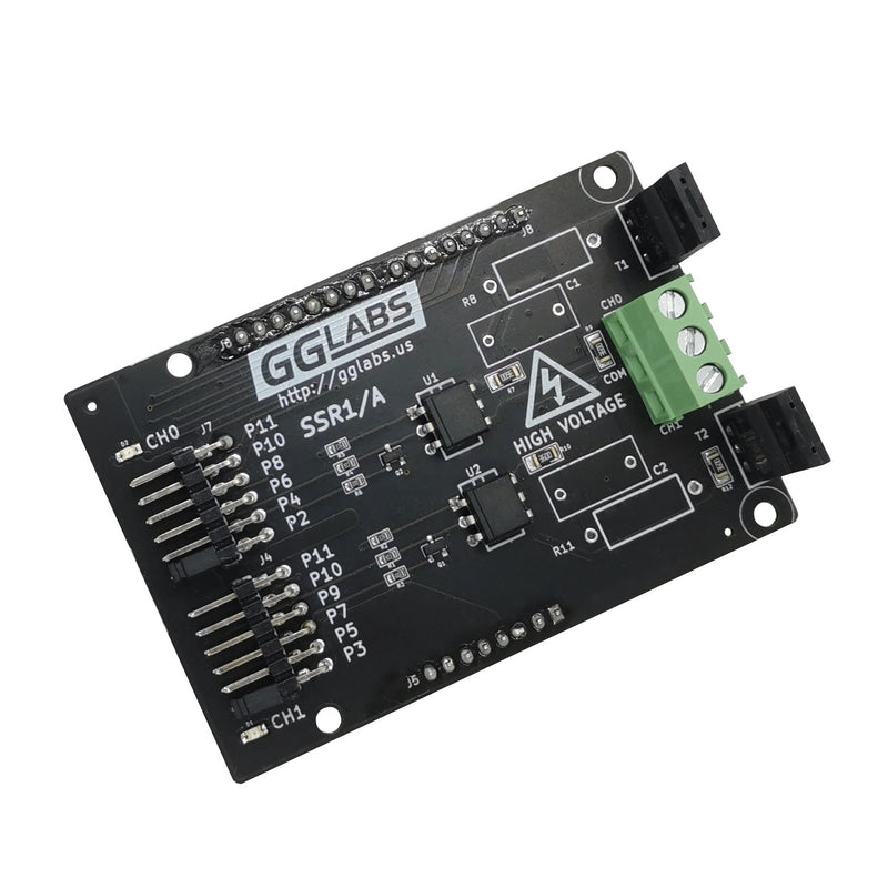 2-Channel AC Solid State Relay Arduino Shield