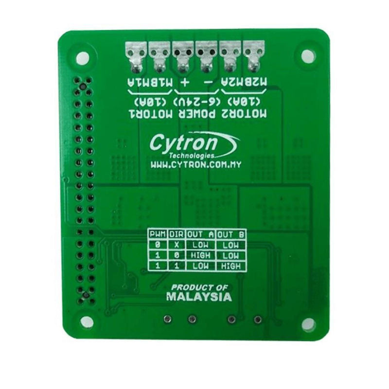 Cytron 2x10A Motor Driver HAT For Raspberry PI