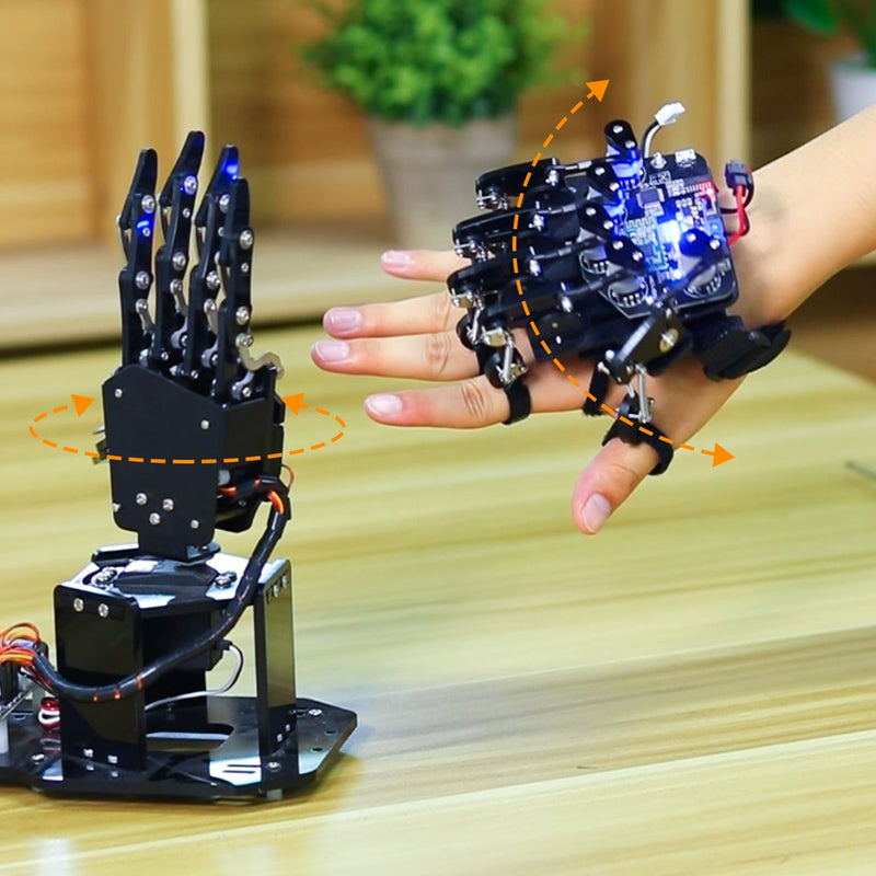 Hiwonder Wireless Glove Open Source Somatosensory Mechanical Glove for Robot Control