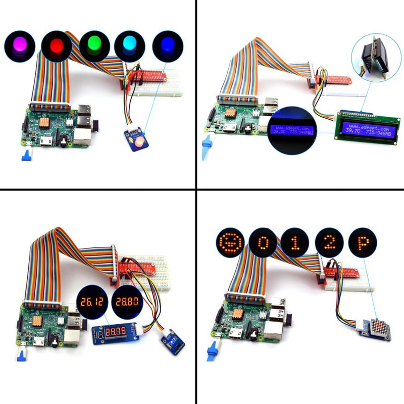 Adeept 46 Modules Sensor Kit for Raspberry Pi