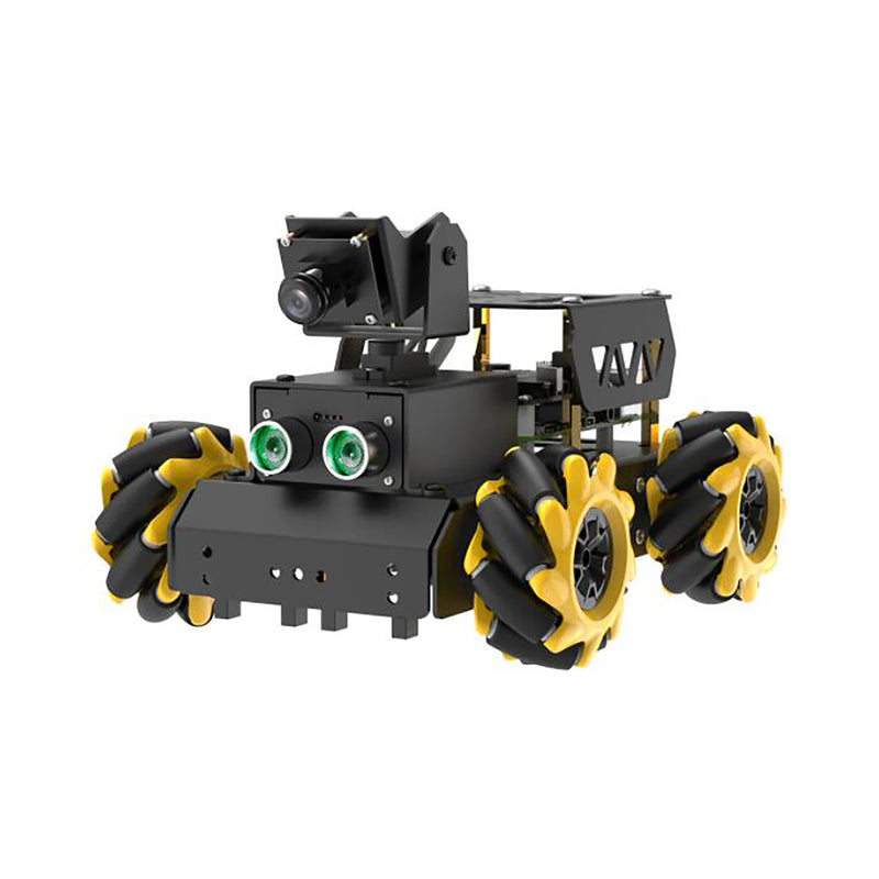 Hiwonder TurboPi Raspberry Pi Omnidirectional Mecanum Wheels Robot Car Kit with Camera, Open Source, Python for Beginners (Raspberry Pi included)