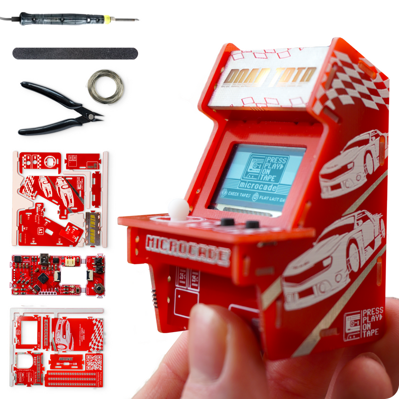 Microcade Kit - Build & Code Your Own Game Console | Electronics & Science Projects | DIY Educational Fun, Stem Toys for Kids Ages 8-12 +