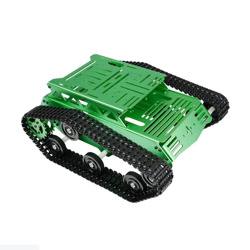 Hiwonder Tank Car Chassis Kit with 2WD Motors for Arduino/Raspberry Pi/Jetson Nano DIY Robotic Car (Green)