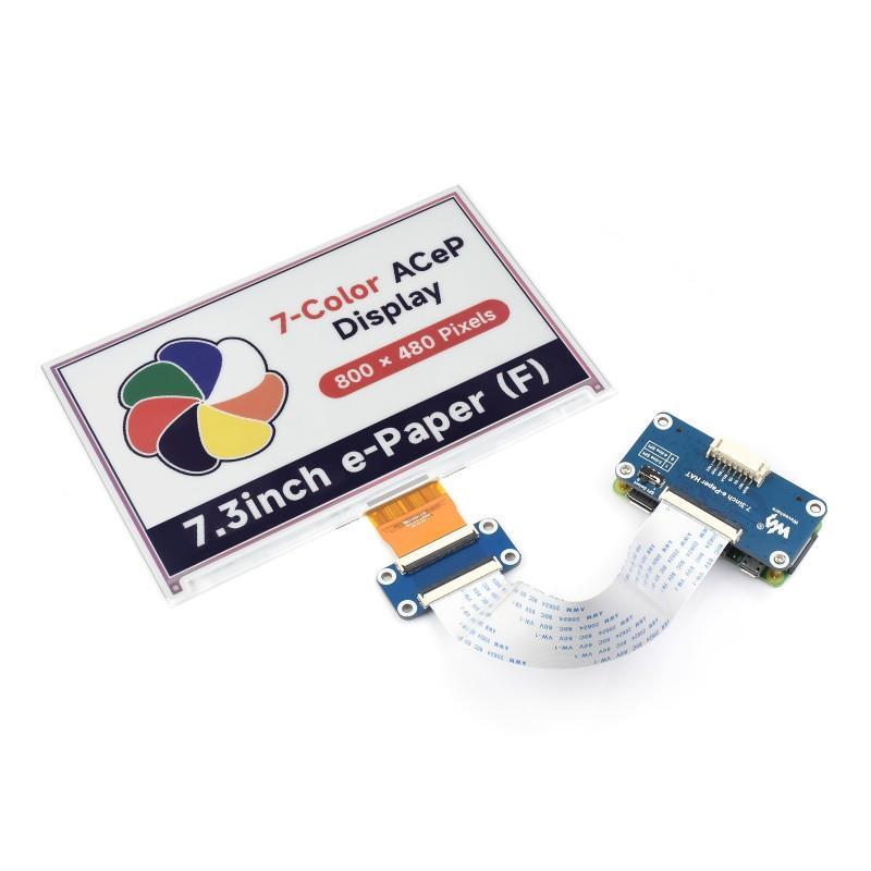 7.3inch ACeP 7-Color E-Paper E-Ink Display Module, 800x480, SPI