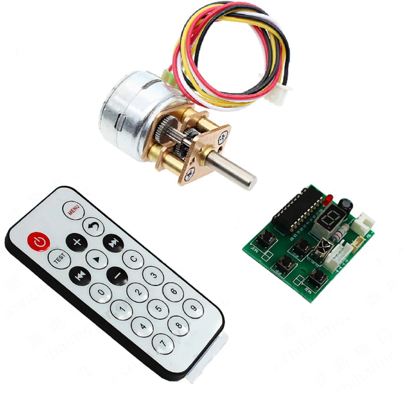 DC 5.0V 15BY Stepper Geared Motor w/ Motor Driver Kits, Gear Ratio 1/30