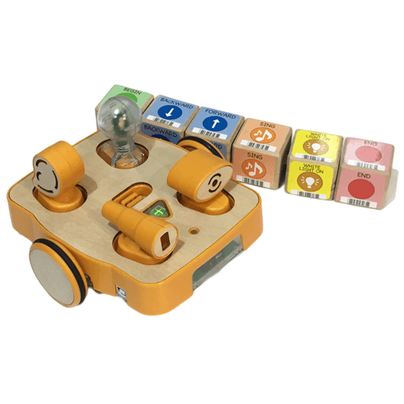 KIBO 15 Home Edition STEAM Robot Kit, Wooden Coding Toy for Kids 4+ Years