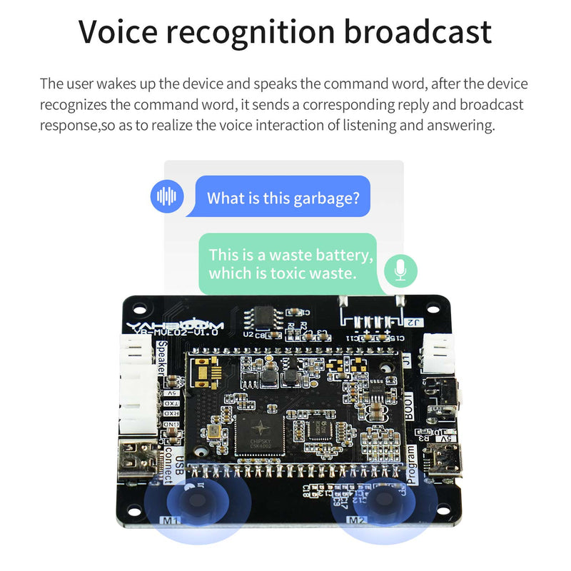 Yahboom Intelligent Voice Speech Recognition Module w/ 5V Power Supply
