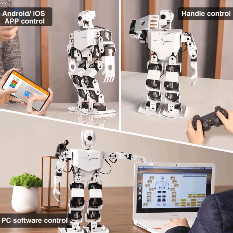 Tonypi Pro Humanoid Robot Professional Development Kit Powered By Raspberry Pi 4B 4GB