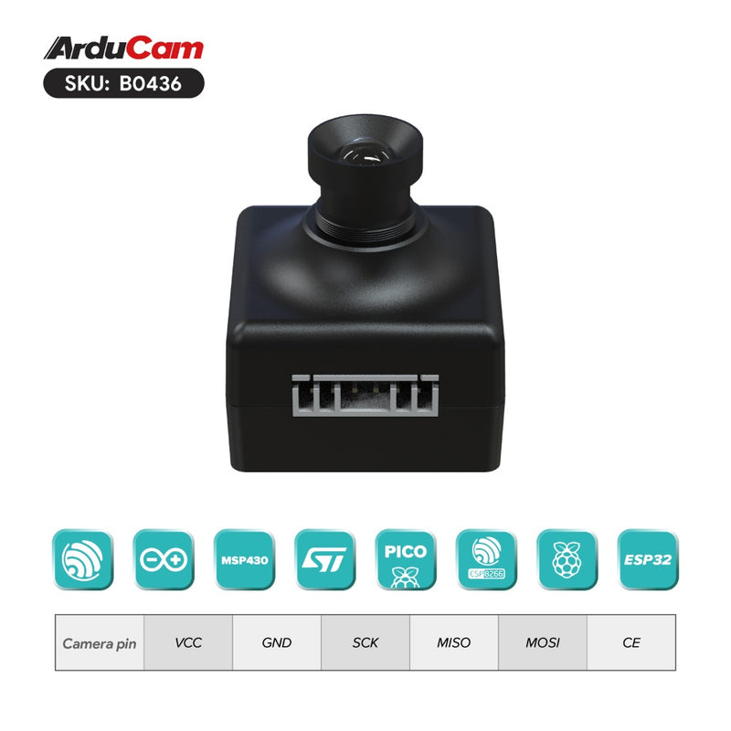 ArduCam Mega 5MP SPI Camera Module w/ M12 Lens for Any Microcontroller