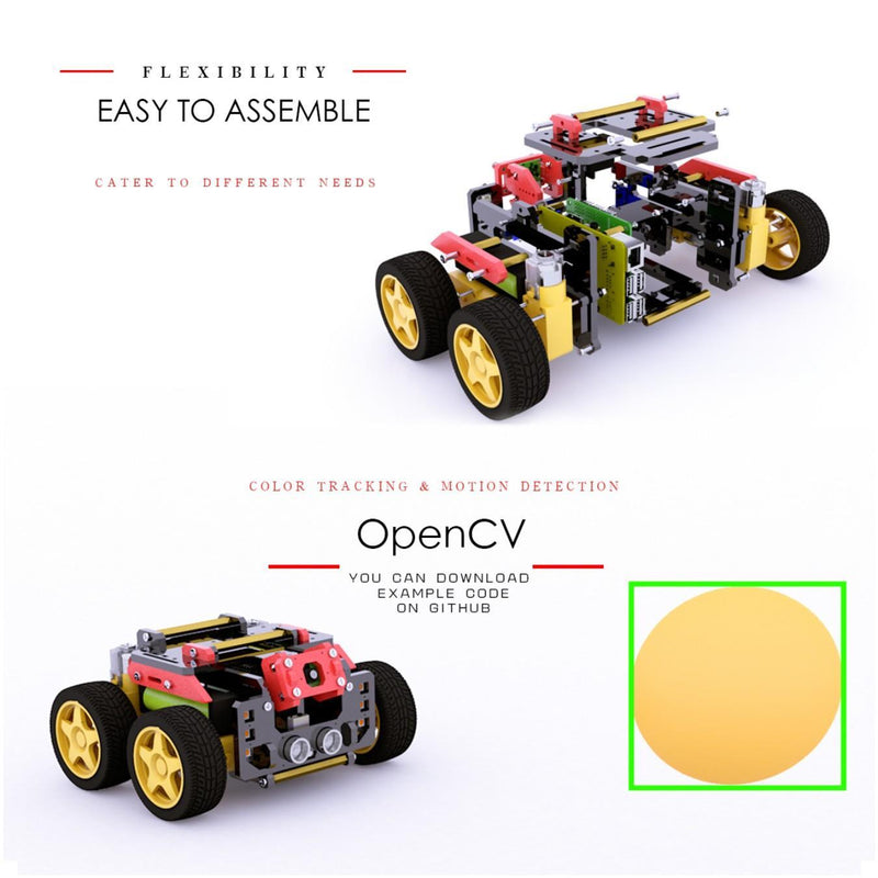Adeept AWR 4WD WiFi Smart Robot Car Kit for Raspberry Pi