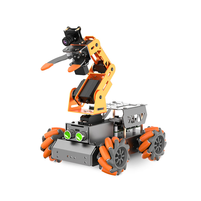 Masterpi Hiwonder AI Vision Robot Arm w/ Mecanum Wheels Car &amp; Raspberry Pi Open Source Robot Car