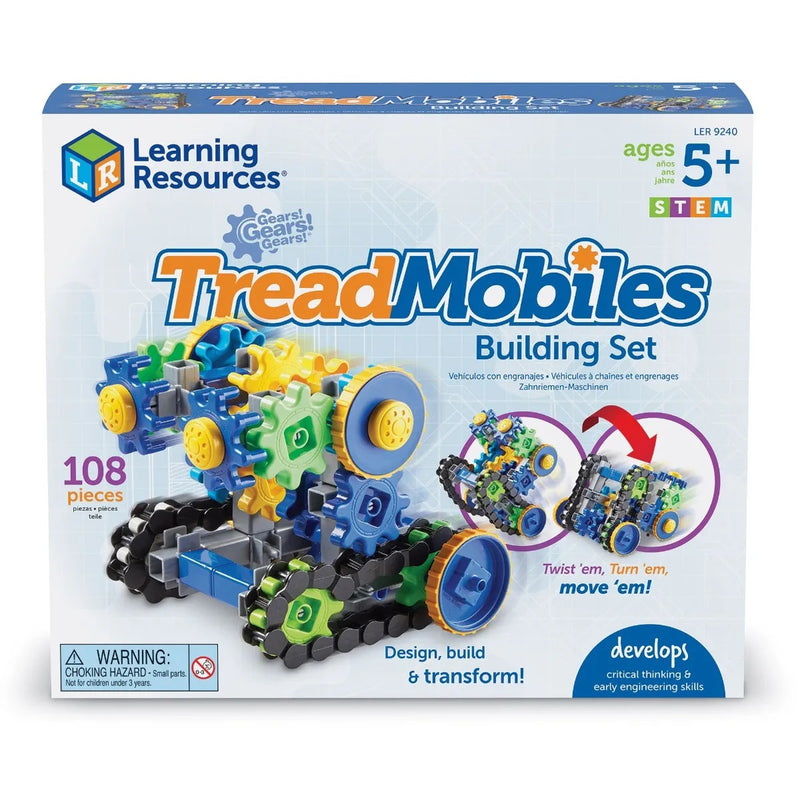 Learning Resources Gears! Gears! Gears! TreadMobiles Building Set