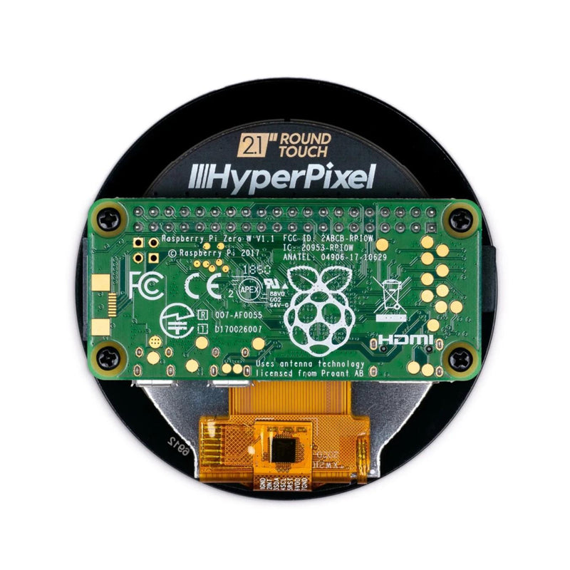 HyperPixel 2.1 Round Hi-Res Display for Raspberry Pi