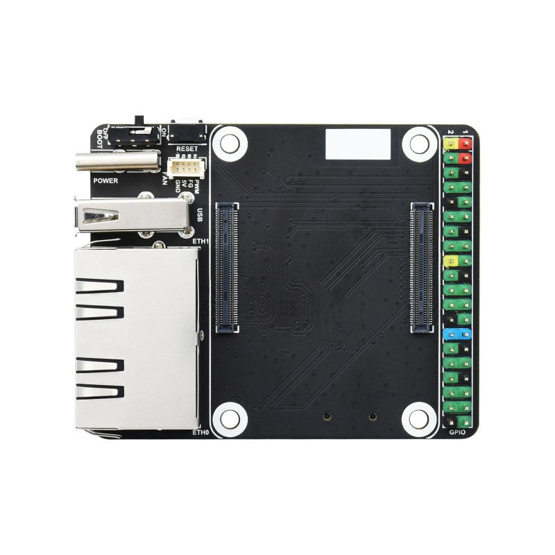 Waveshare Mini Dual Gigabit Ethernet Base Board for RPi Compute Module 4