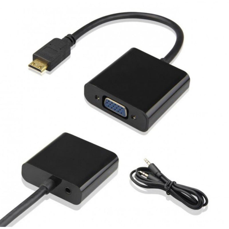Mini HDMI to VGA w/ Audio Adapter