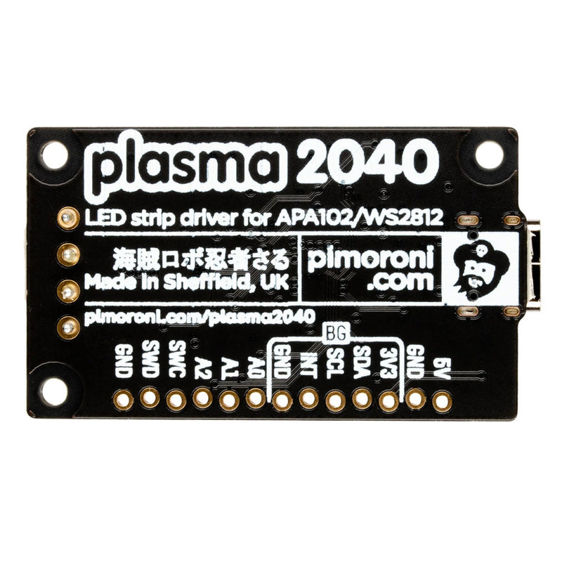 Pimoroni Plasma 2040 Neopixel & LED Strip Controller