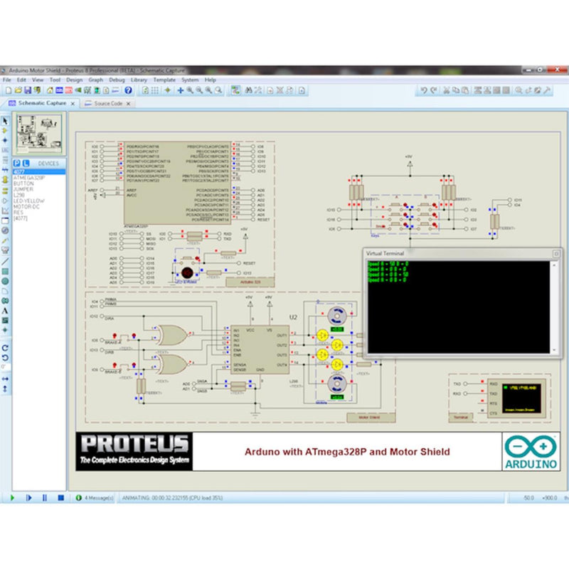 Proteus VSM Software for Arduino AVR