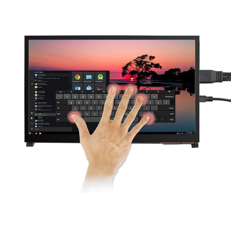 RC101S 10.1-inch 1024 x 600 IPS HDMI Capacitive Touch Monitor w/ Speaker & Stand