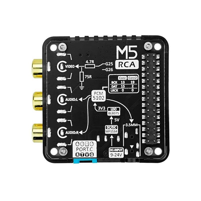 M5Stack RCA Audio/Video Composite Module 13.2