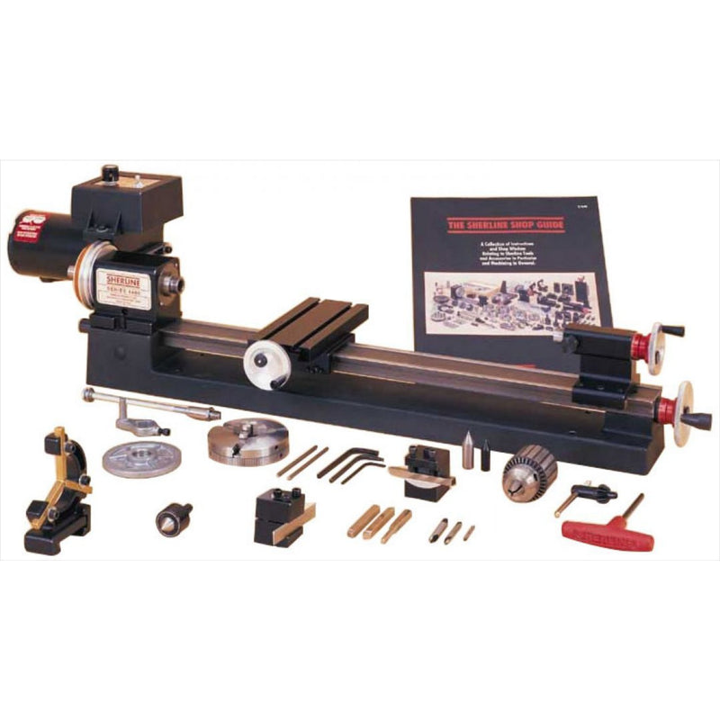 Sherline 4400 Tabletop 3.5" x 17" Manual Lathe Complete Package (inch)
